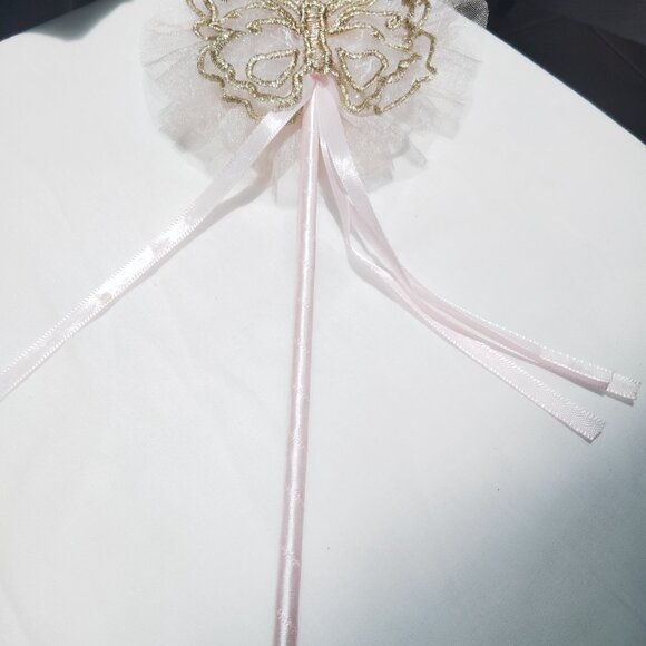 ♥️ Neiman Marcus Sequins Butterfly Pink Gold Dress - Picture 10 of 10